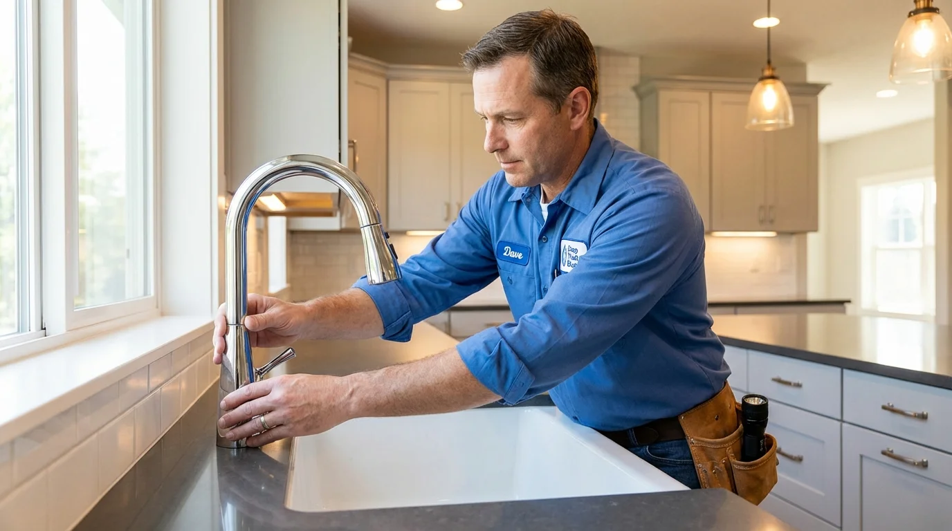 Kitchen faucet installation by Johns Plumbing LLC in San Tan Valley