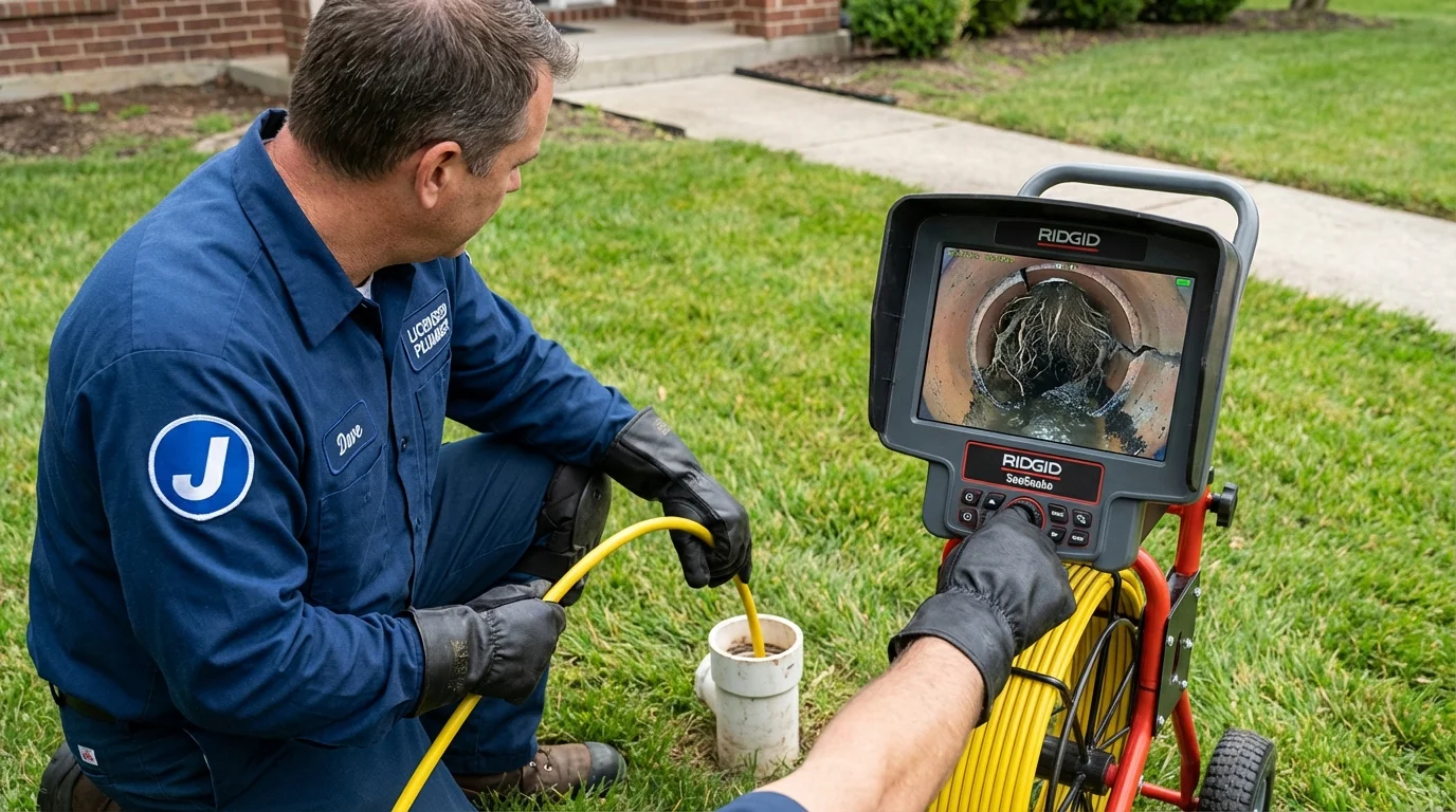 Sewer camera inspection being performed by Johns Plumbing LLC in San Tan Valley